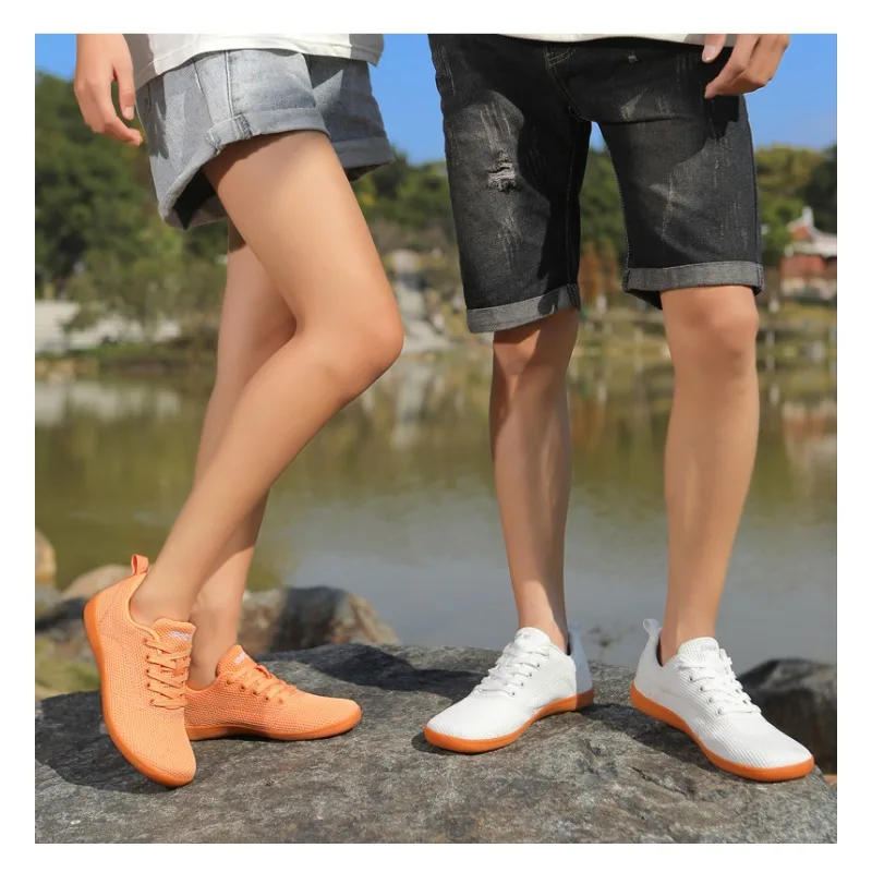 Large Size Unisex Wide Toe Casual Shoes Women Barefoot Gym Footwaer Lightweight Sports Men Hard Pull Squat Training Shoes 35-46