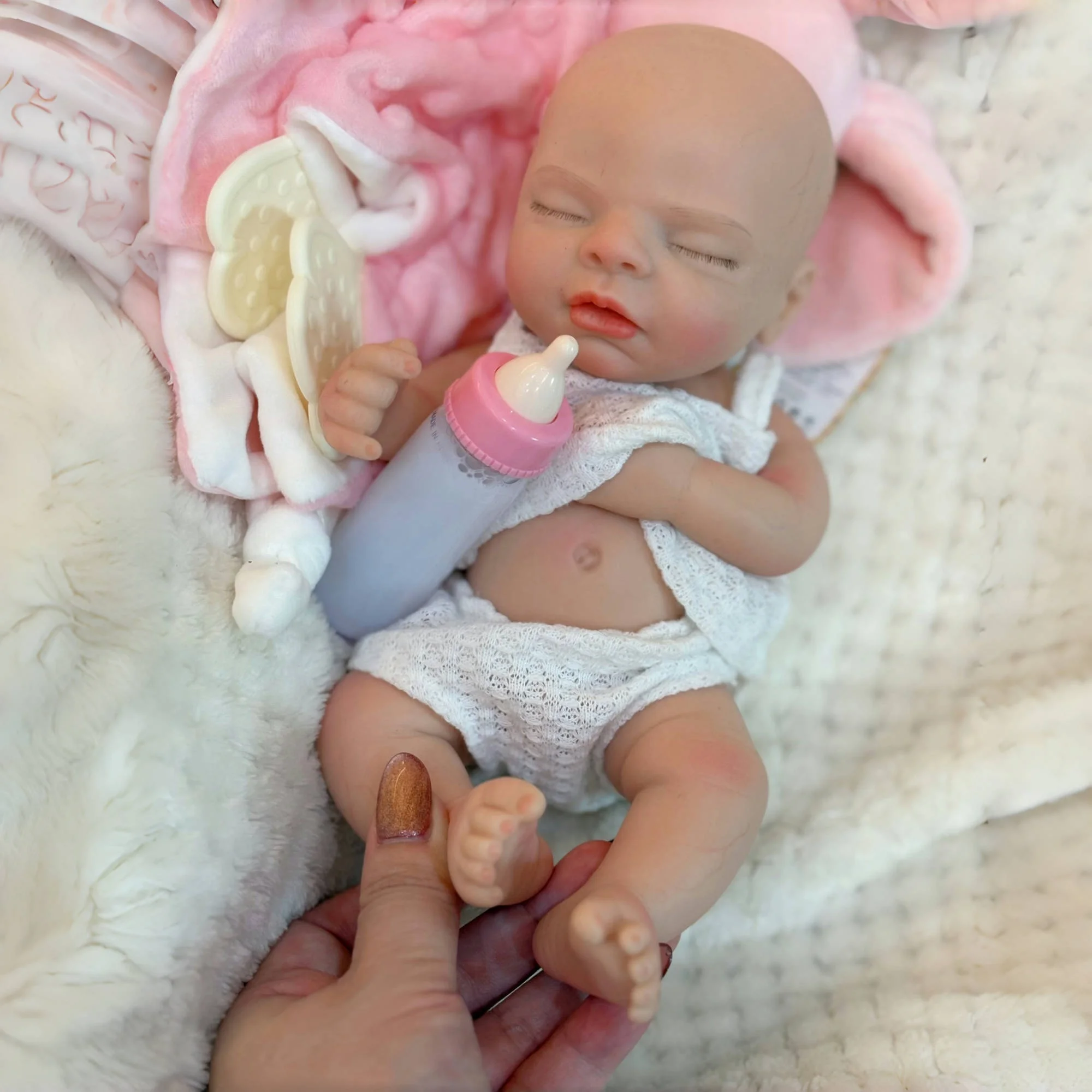 10Inch Reborn Baby Dolls Handmade Painted Cute Boy Whole Body Soft Silicone Newborn Baby Doll Toys For Kids Gift De Silicone