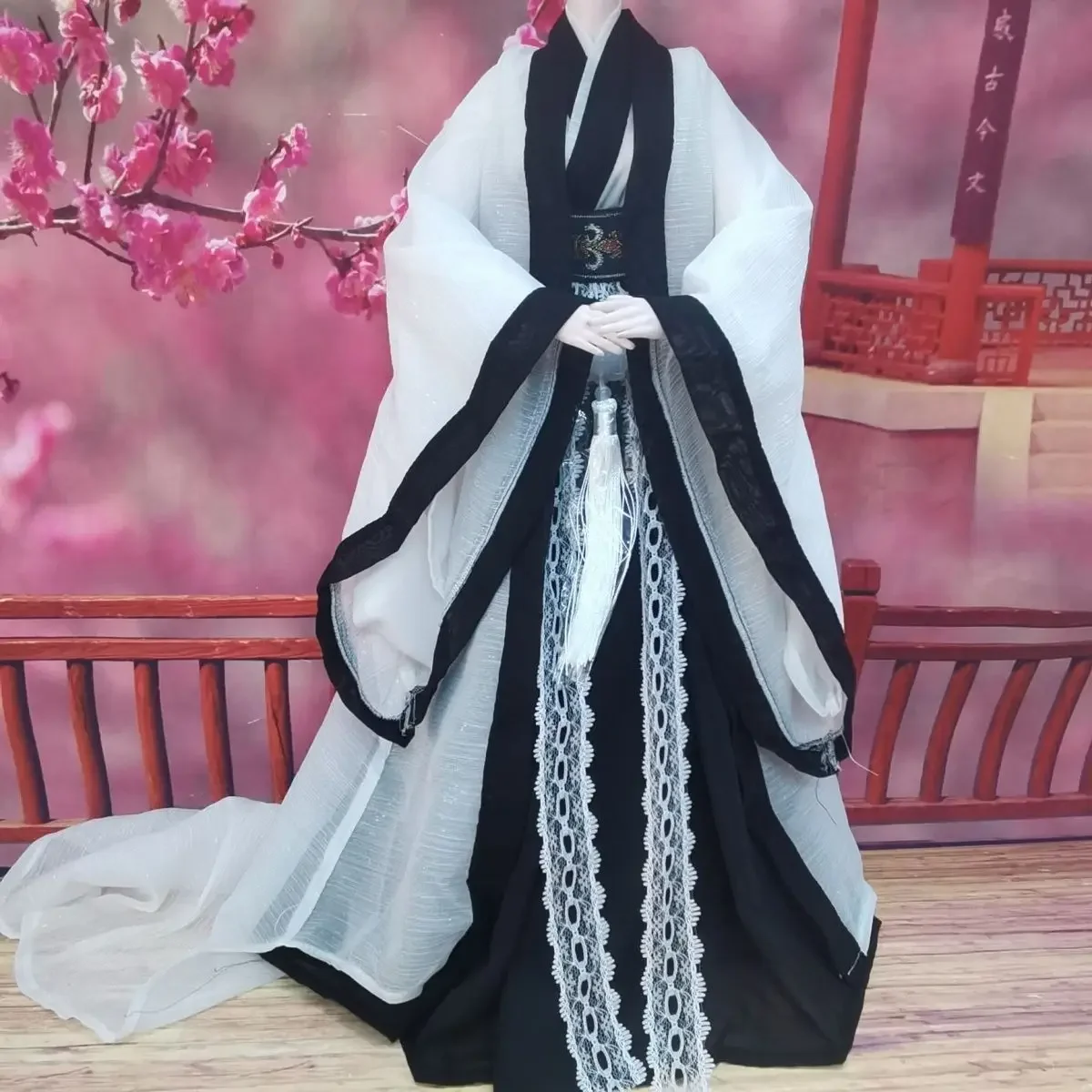 1/3 ملابس الدمية دعوى Hanfu زي قديم لدمية Bjd 60 سنتيمتر فستان الأميرة فتاة اللعب اللعب منزل إكسسوارات دمي ، لا دمية