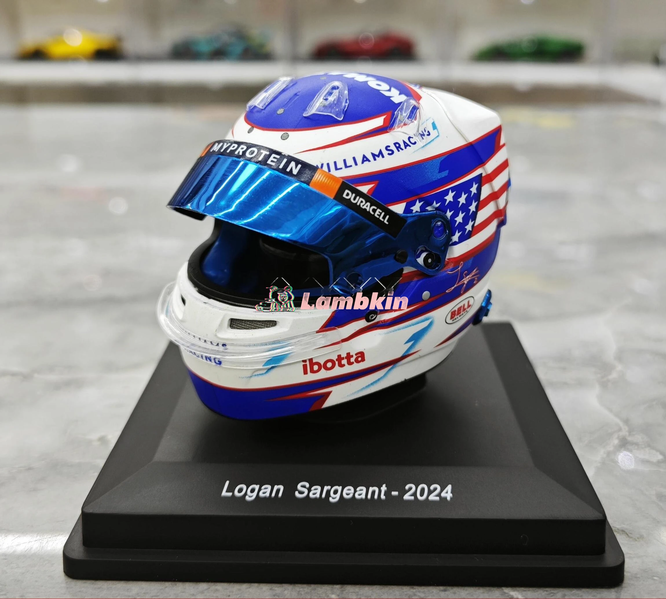 

Souvenir Spark 1/5 For 2024 Williams Racing F1 Sargent Helmet Model Racing Car Gift Collectible Ornament