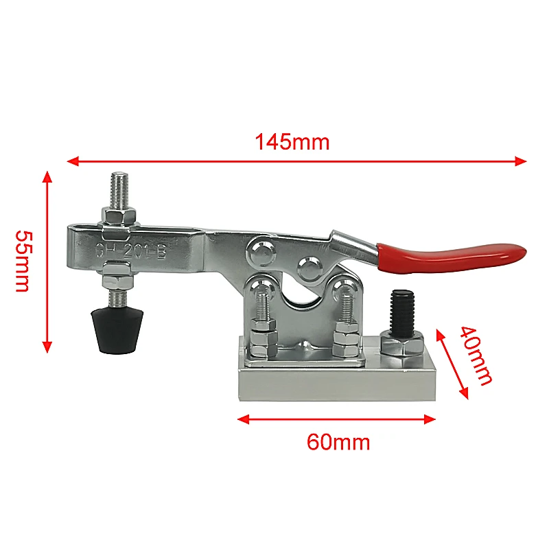 CNC Tools Clamps for Woodworking Chuck Clamp Plate CNC Router Fixture Woodworking Aluminum Plate Fixing Toggle Clamp