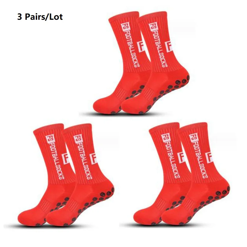 socks Breathable 3 Pairs Men's Non slip Football Cycling Outdoor Basketball Protect Feet Wicking Running Sport Grip Socks Women