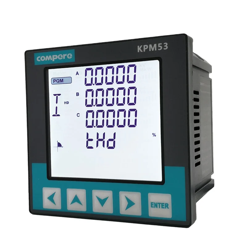 عداد طاقة متعدد الوظائف قابل للبرمجة للتطبيقات الصناعية مع اتصال Modbus