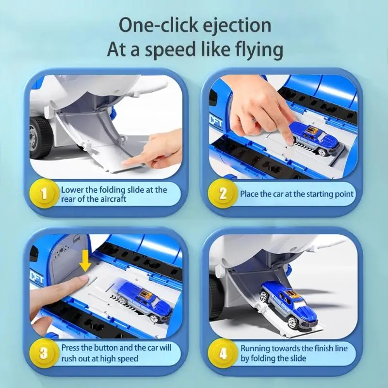 Simulation Transport Cargo Aircraft Toy With Play Vehicle Diecast Car Enhancing Fine Motor Skill For Toddler Boy Gift A2UB