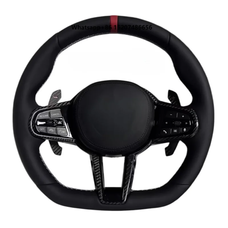 Carbon Fiber Steering Wheel for  A90 A91 | Paddle Shifters Without Airbag