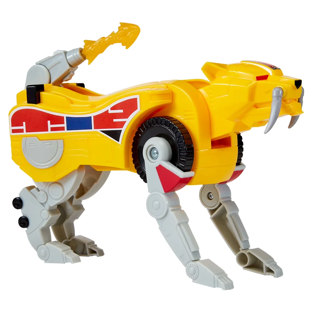 Mighty Morphin Power Rangers: Re-Ignition - Dinozord Combinable Sabertooth Tiger para niños de 4+ años de Playmates Toys
