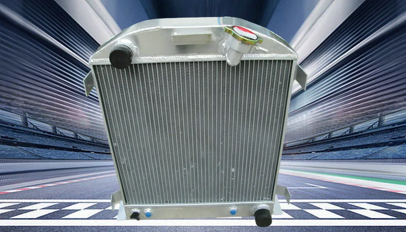 1932 32 For FORD Hi-Boy Chevy engine hotrod Aluminum Radiator
