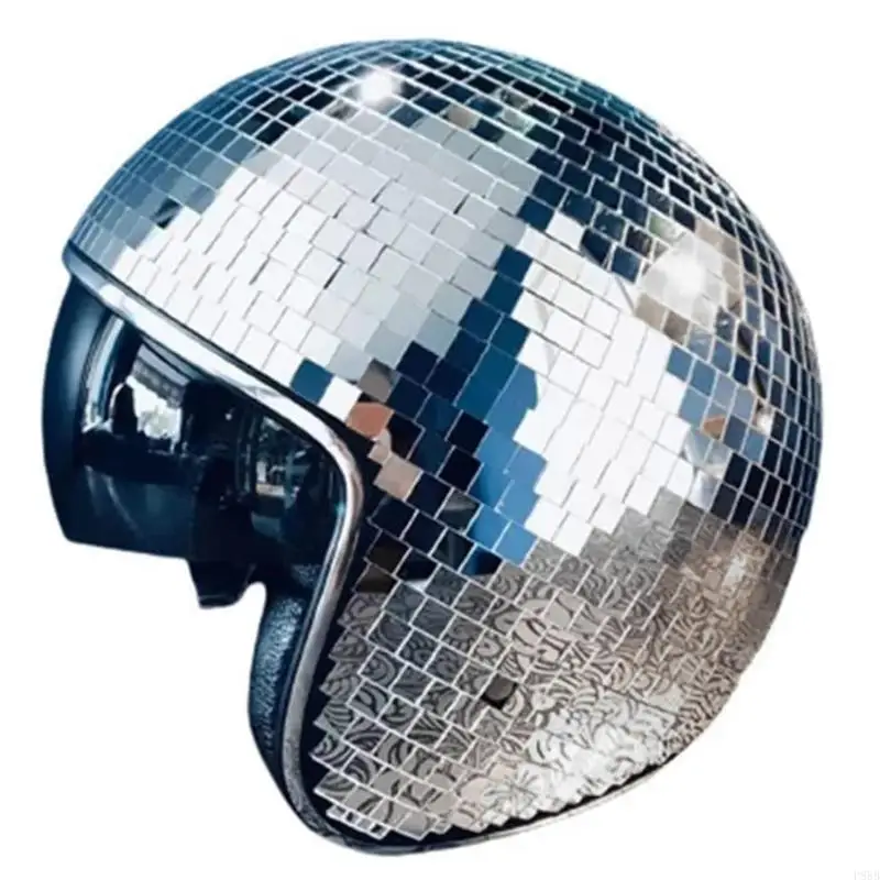 P88B Club Helmet Mirror Glass Ball for Disco House Cocktail Parties