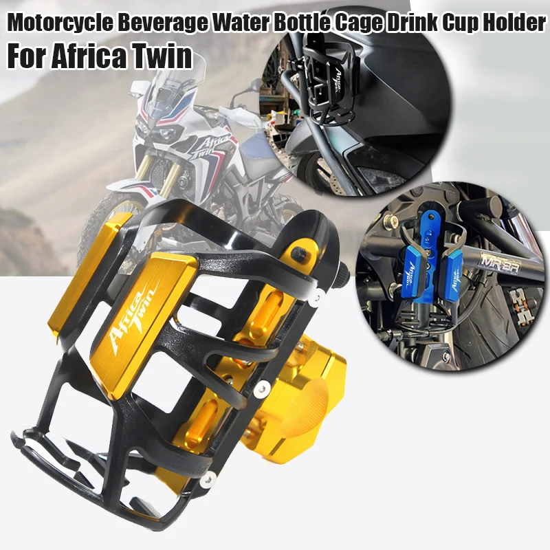 

For Honda Africa Twin CRF 1100 L CRF1100 CRF1000L Motorcycle Beverage Water Bottle Cage Drink Cup Holder Sdand Mount Accessories