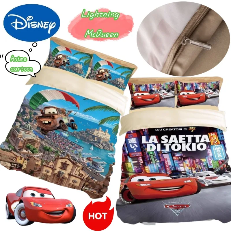 

Lightning McQueen High-value Creative New Four-piece Animation Cartoon Quilt Cover Bed Sheet Student Dormitory Three-piece Set
