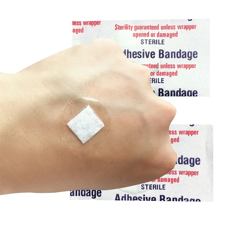 100 Pcs/bag Transparent Adhesive Bandage Waterproof Patch Medical Wound Band Aid Outdoor First Aid Baby Children Essentials Care