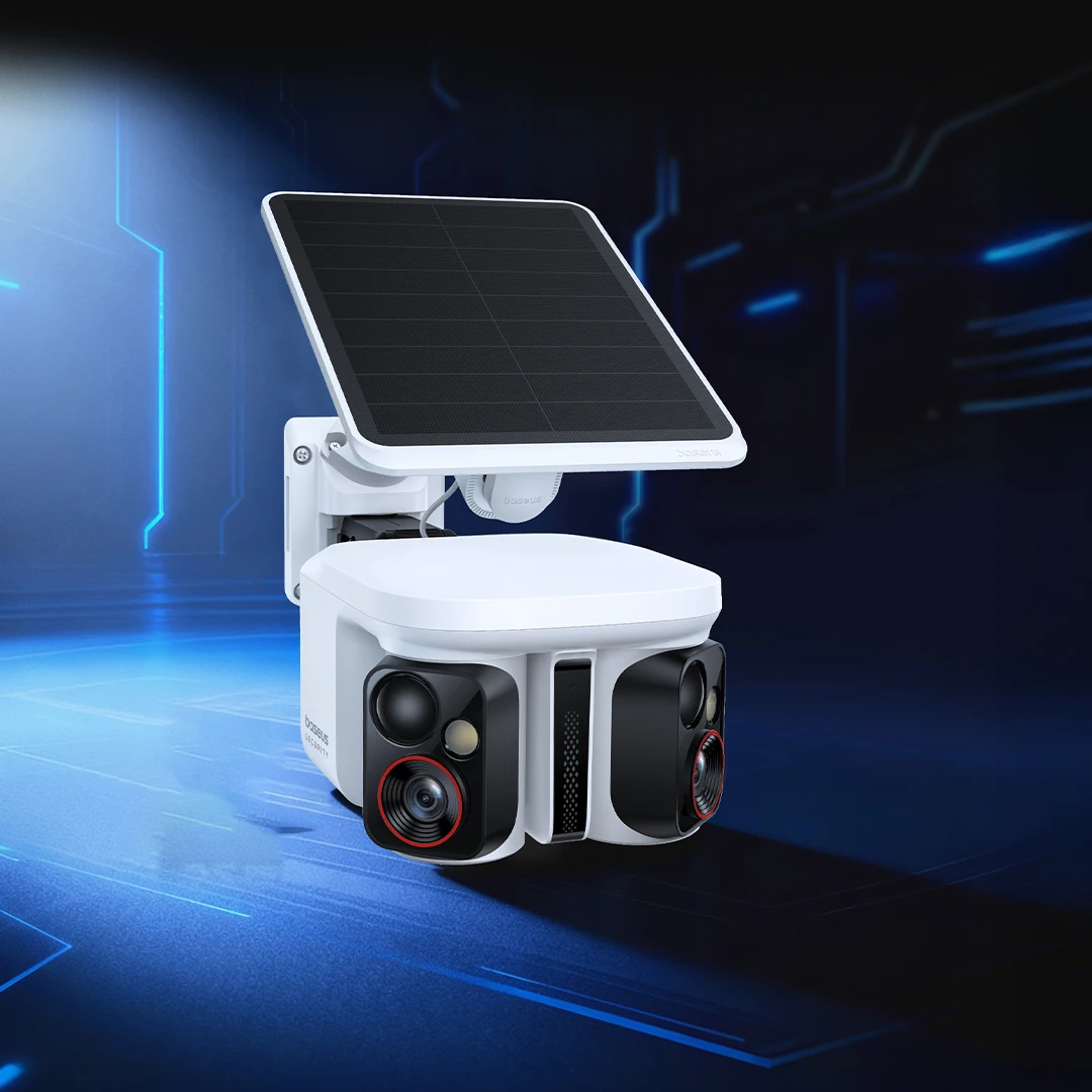 Baseus Security X1 Pro Outdoor Dubbele Camera Draadloze 3K Camera Zonnepaneel Gezichtsherkenning Slimme AI Tracking Beveiligingscamera