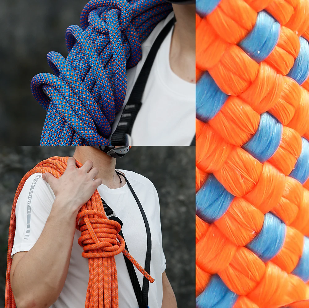 Φ:16mm-5m-High Strength Polyester Safety Rope for Mountain Climbing, Rapid Descent Rescue, High-Altitude Forces, P637