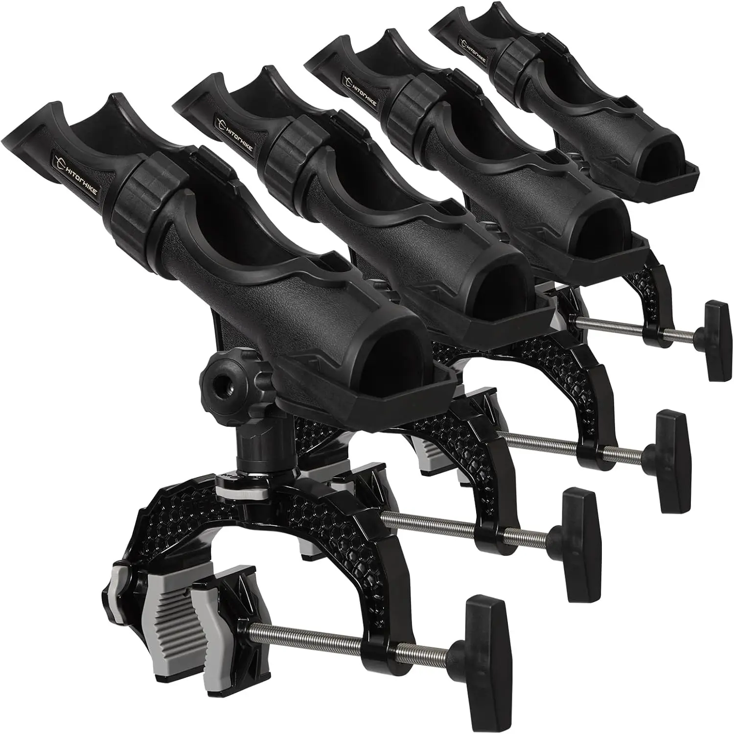 

Fishing Rod Holder with Aluminum Base, One-Click Lock, Fits Tubes 0.59-4.53 in for Boat Kayak