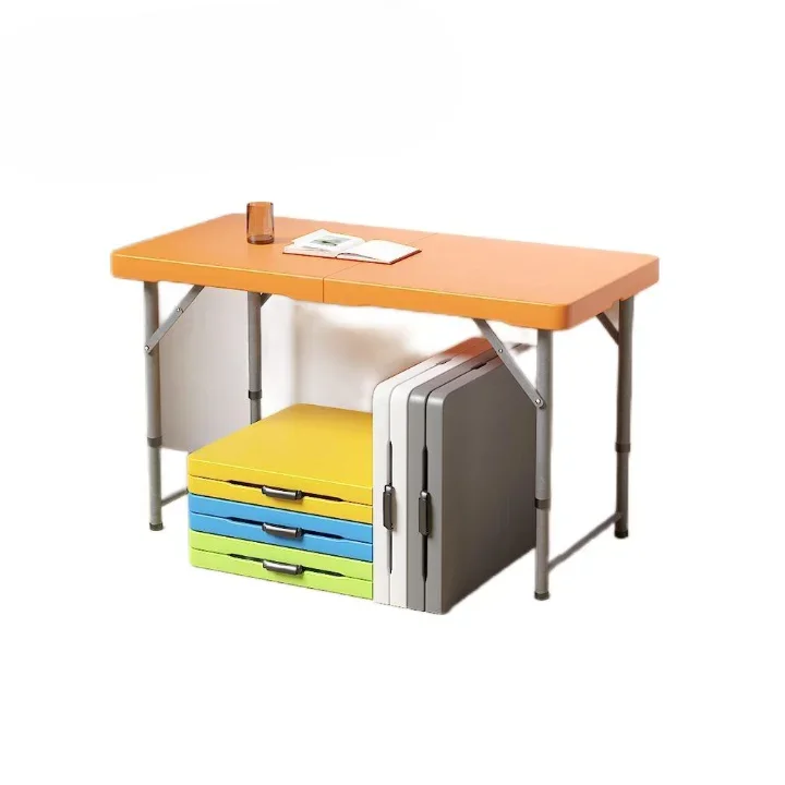 

'Indoor Outdoor Folding Table 6ft Adjustable Portable Utility for Banquets Picnics Catering