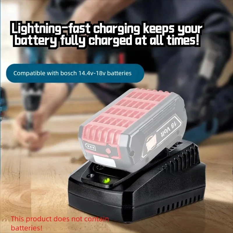 ボッシュ 14.4V-18V バッテリー用急速充電器 2A/3A 代替ボッシュ電動工具 LED 充電インジケーター付き BAT609 BAT609G 用