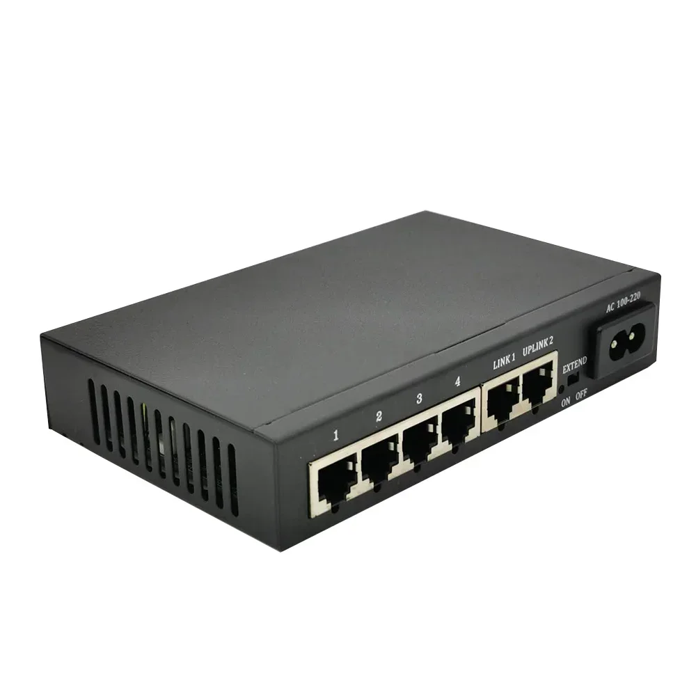 2 SFP Uplink POE 10/100m interruptor de porta RJ45 interruptor POE inteligente externo