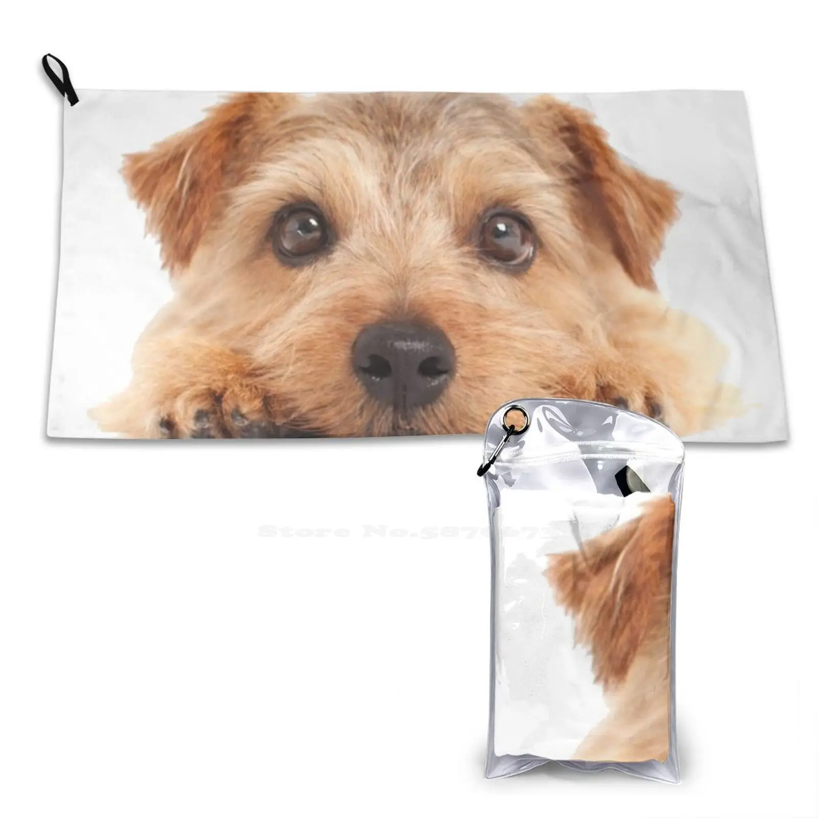 Norfolk Terrier Soft Bath Towel Washcloth Outdoor Norfolk Terrier Pet Dog Animal Twin Bucket Hats