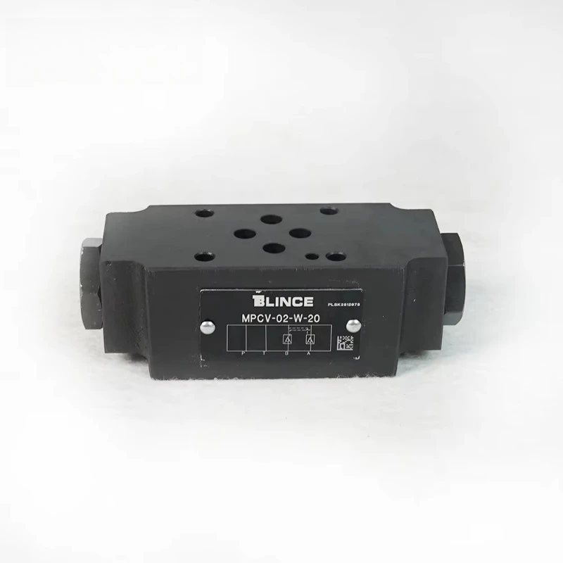 MPCV-02W 02A 02B 03W Pilot Operated Modular Check Valve Stack Installation One Way Hydraulic Pressure Valve For Yuken Equipmen