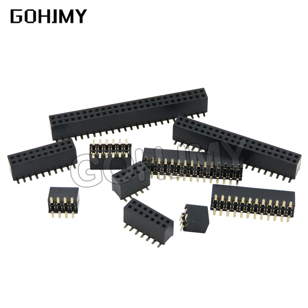 10PCS SMT 1.27mm 1.27 Dwurzędowe żeńskie złącze wtykowe płytki PCB Złącze wtykowe Pinheader 2*5 2*10 2*8 2*7 2*20 2* 3-50P — zdjęcie produktu 3