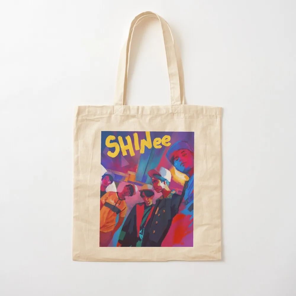 

SHINee ODD - OT5 Tote Bag Shopper reusable shopping bag custom canvas bag bags for women Canvas Tote