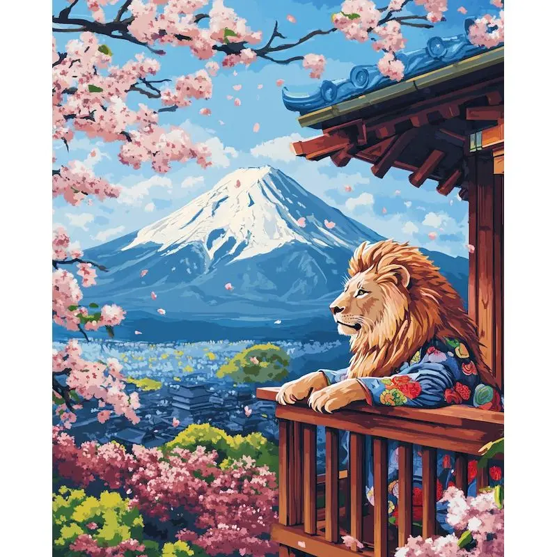 

RUOPOTY Diy Painting By Numbers Kits Cute Cat Picture On Numbers Animals Handiwork For Home Decors Wall Artwork