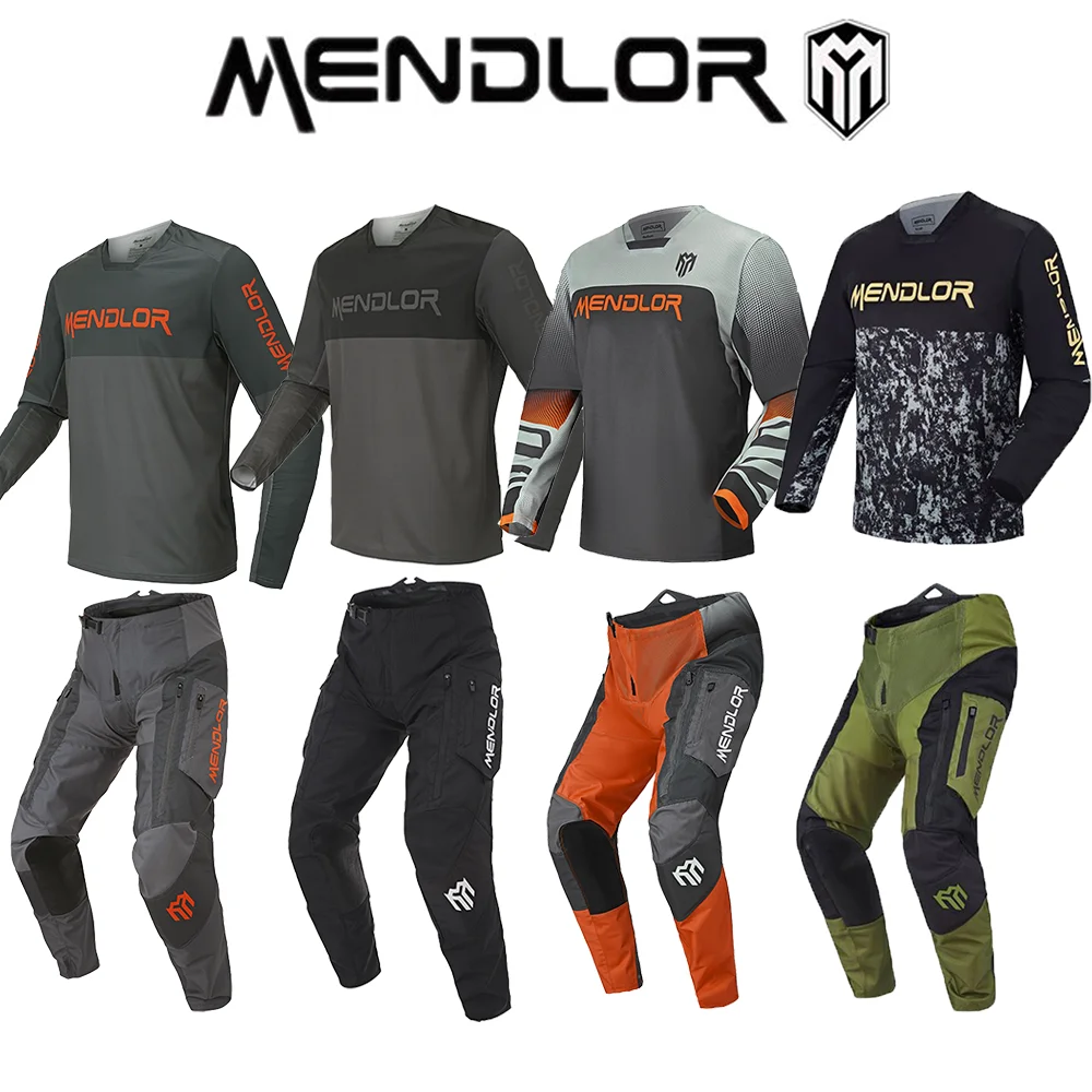 2025 MENDLOR Mx Strickhosen-Set, Off-Road-Motorrad, Mountainbike, Kombination, Rennmotorrad, Erwachsenen-Set