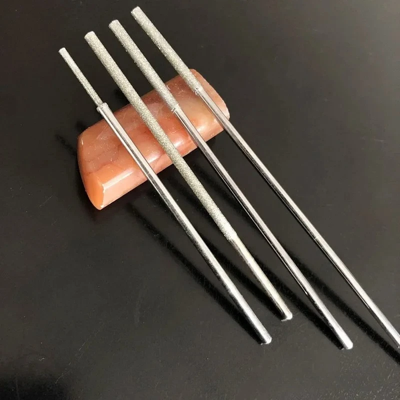 for Spot Diamond Extended Grinding Rod Cylindrical A Needle Processing Fixed Jadeite Jade Handle 3 Total Length 100-150 mm
