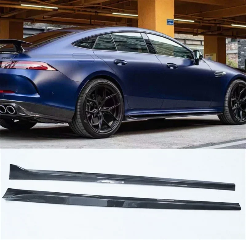 

For Mercedes Benz AMG GT43 GT50 GT53 GT63 2019 2020 2021 High Quality Real Carbon Fiber Body Side Skirt Kit Lip