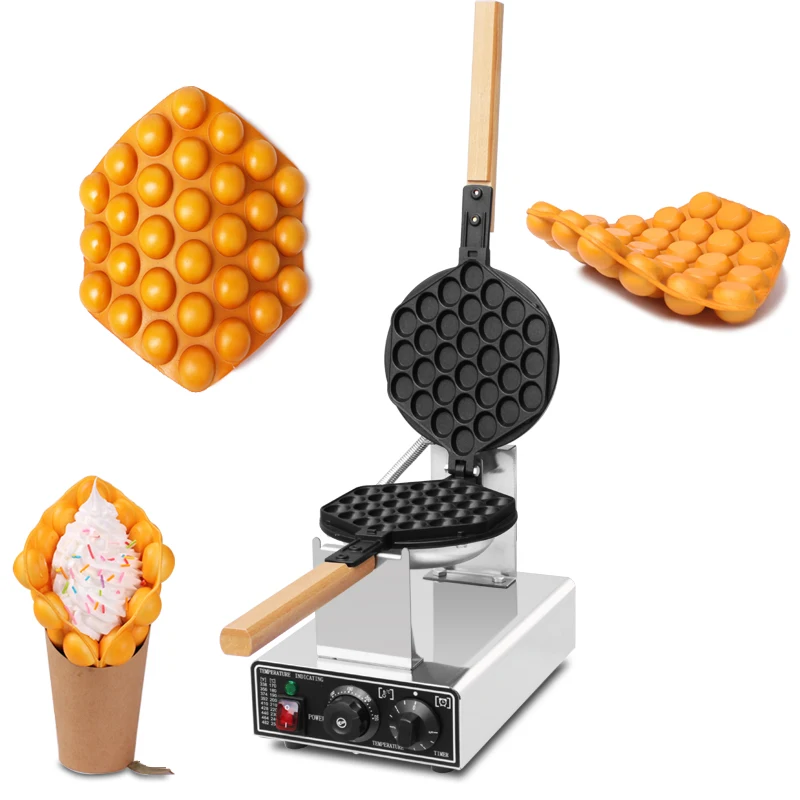 Commercial Eggs Bubble Ball Baking  eggettes bubble puff cake oven Hong Kong egg waffle make rNon-stick Plate