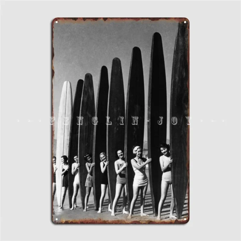 Surf For All Metal Sign Cinema Kitchen Mural Printing Garage Decoration Tin Sign Poster