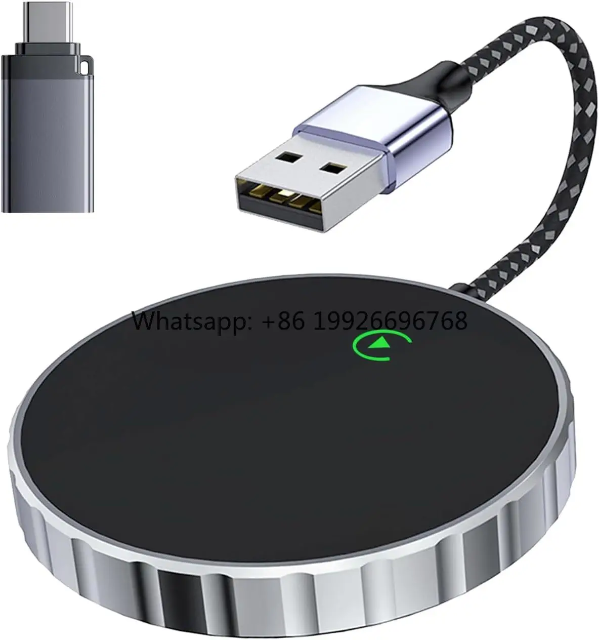 

Wireless CarPlay Adapter with 5GHz WiFi & Dual Connection for Android Auto-1 Year Warranty
