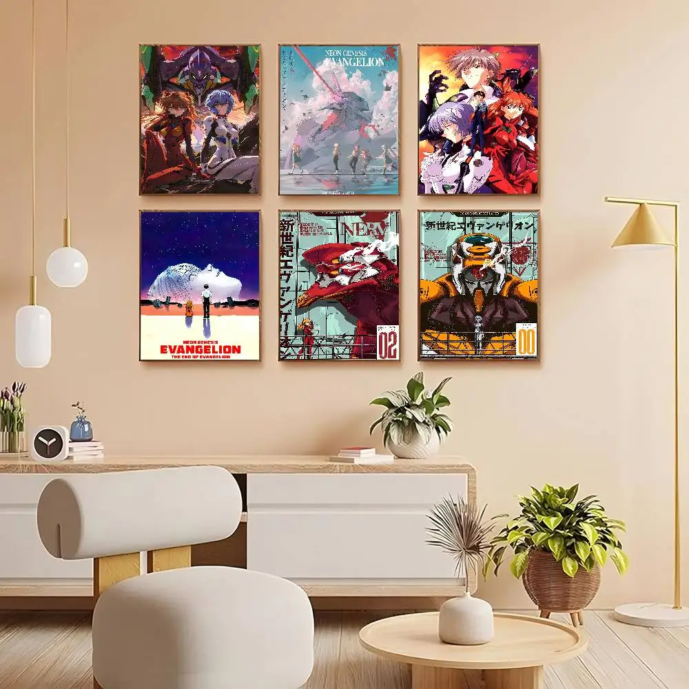 Anime N-Neon G-Genesis E-Evangelion Gift Frameless Poster Personalized Gift For Lovers Customizable Decorative Home Decor