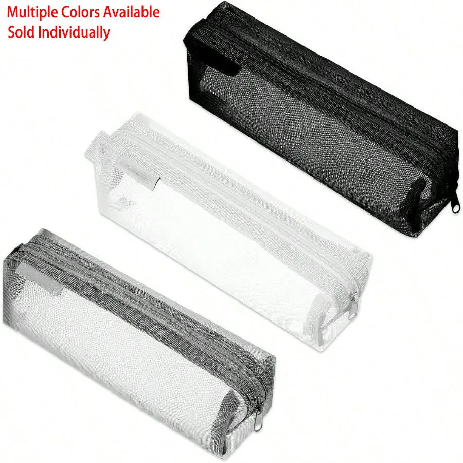 Trousse à crayons transparente - Clear Mesh Pencil Pouch For Exam avis et prix