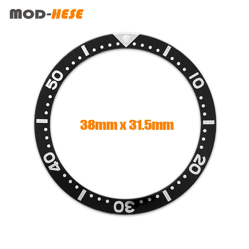 SKX007 Aluminium Bezel Insert Fit For Seiko 5 SKX007 SKX009 SRPD Watch Case NH35 Watch Case 38mmx31.5mm Flat Bezel Insert Ring