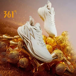 361 Degrees LIGHT UP Men Basketball Shoes New Mesh Light Rebound Non-slip Wear-resistant Shock-Absorbing Male Sneakers 672441114