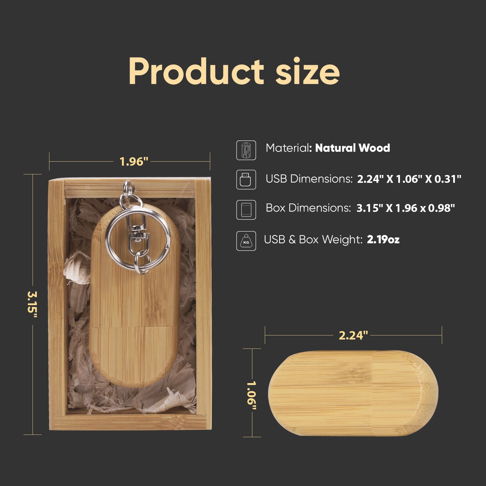 JASTER Wooden Pendrive & Push-Pull Box 128GB USB Flash Drive 64GB High Speed 32GB 16GB Memory Stick 32GB Wedding Gift Pendrive