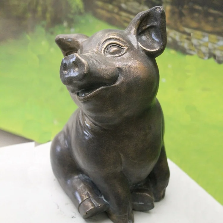 

Garden or home decoration casting bronze pig statue ornaments