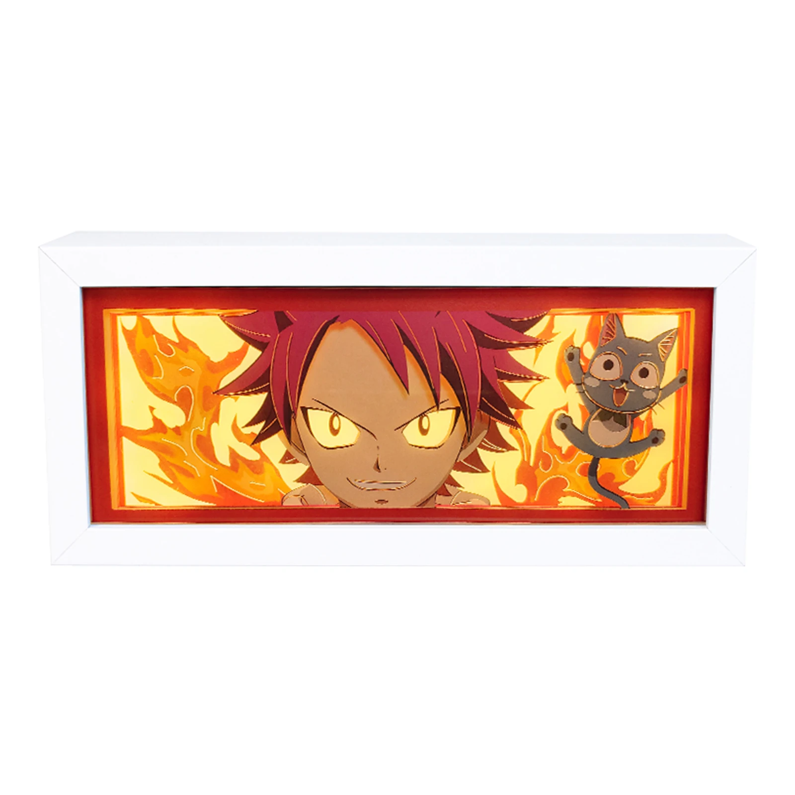 

Anime Eyes Shadow Box Anime Light Box Led Strip Lights Anime Paper Lamp Picture Frame 3D Paper Carving Usb Table Lamp Decor Gift