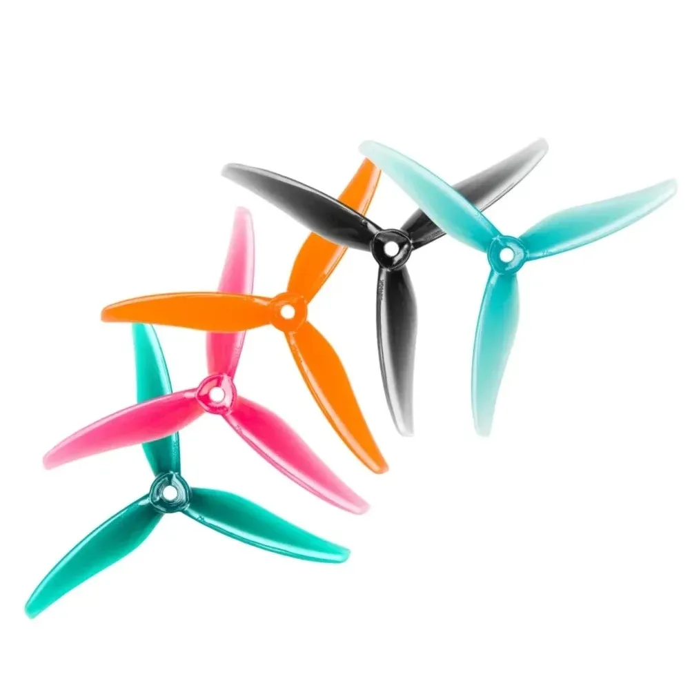 2 Pairs Gemfan Hurricane 51466 V2 Propellers - 5.1X4.66 3-Blade PC, for 5inch FPV Racing Multirotor DIY RC Parts