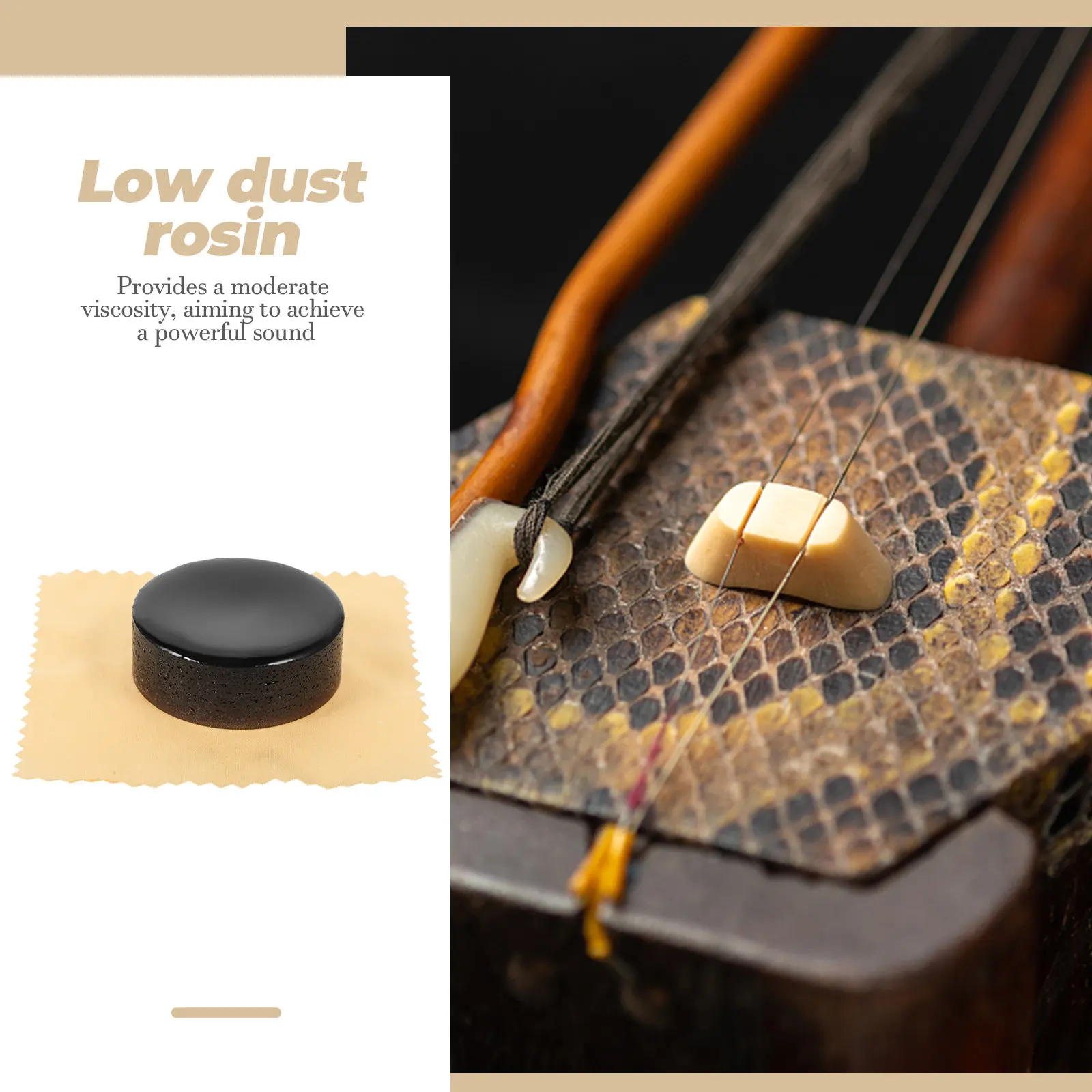 4Pcs Premium Natural Rosin for Violin Erhu Viola Cello String Maintenance Tool Low Powder Moderate Viscosity Powerful Sensitive