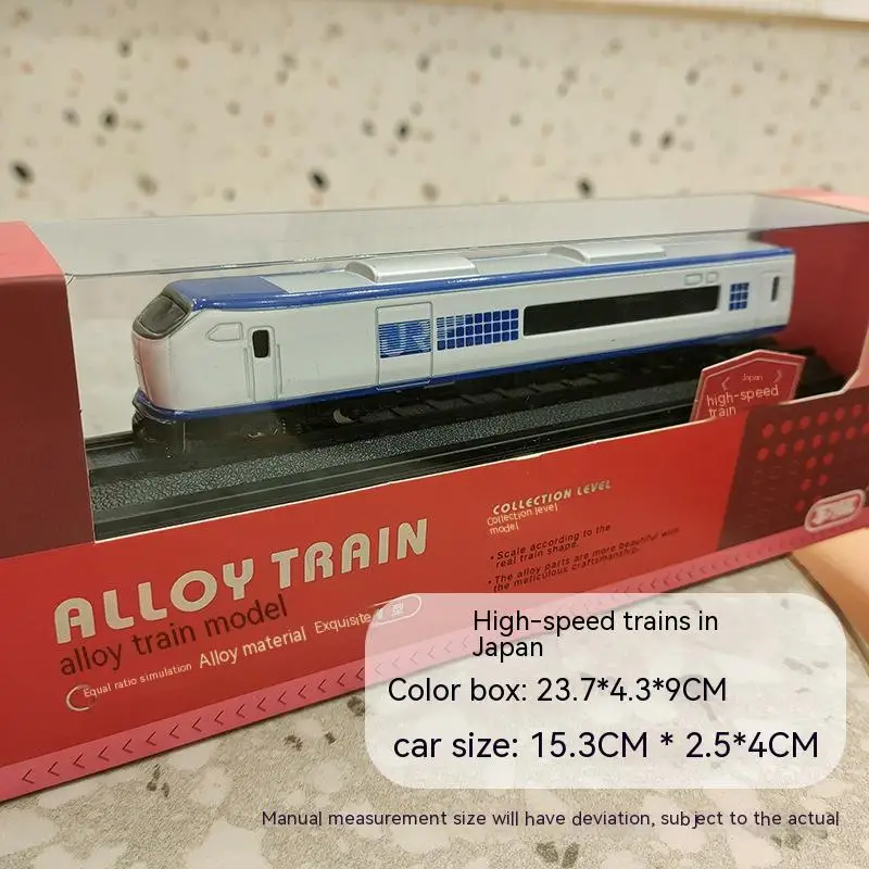 Alloy Car Model Simulation Train Harmony High-speed Railway Green Leather Train Children's Toy Collection Metal Model Decoration