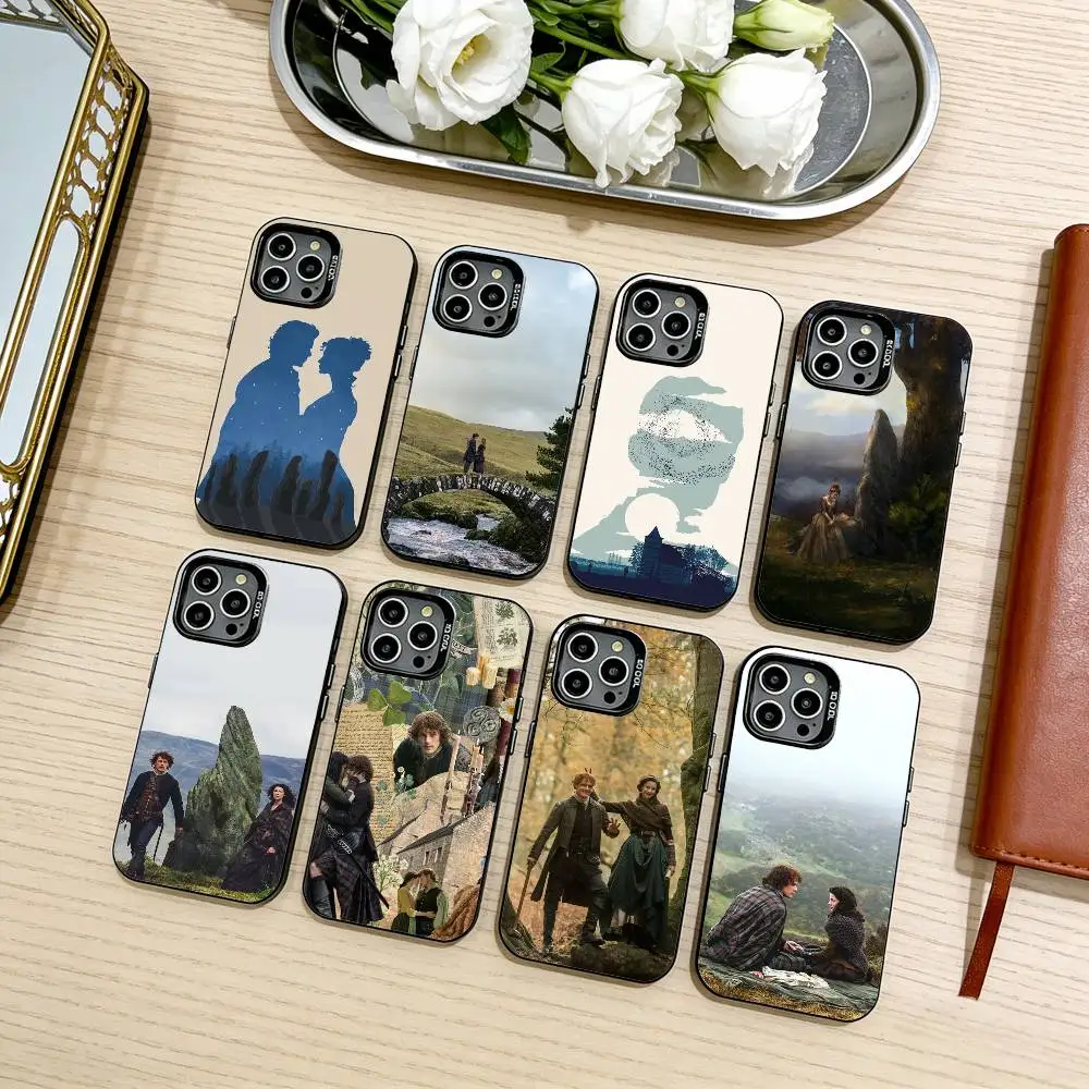 

TV O-Outlander Phone Case For iPhone17,16,15,14,13,12,11 Plus,Pro Max Black Candy silver phone case