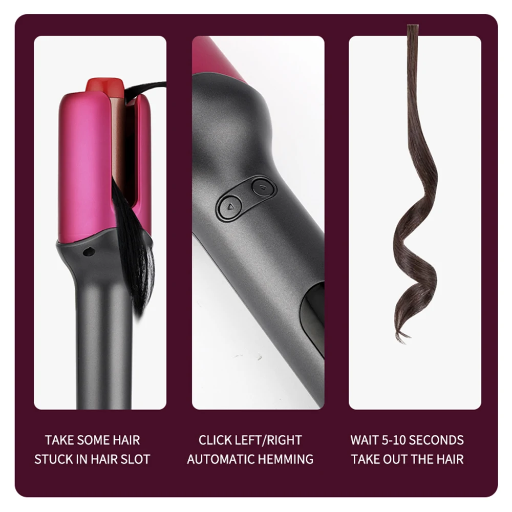 Nieuwe Automatische Curling Iron Hair Curler Multifunctionele Loempia Krullen Roterende Roller Snelle Verwarming Led Display Hair Styling Tool