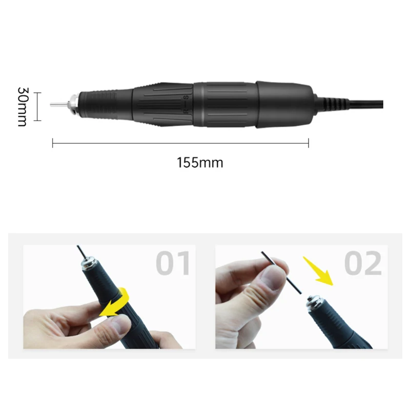 Dental 45000Rpm Marathon-N4 Micromotor Electric Manicure Drill Polishing Machine H37LN Handle Dental Lab Grinder Polishing Tools