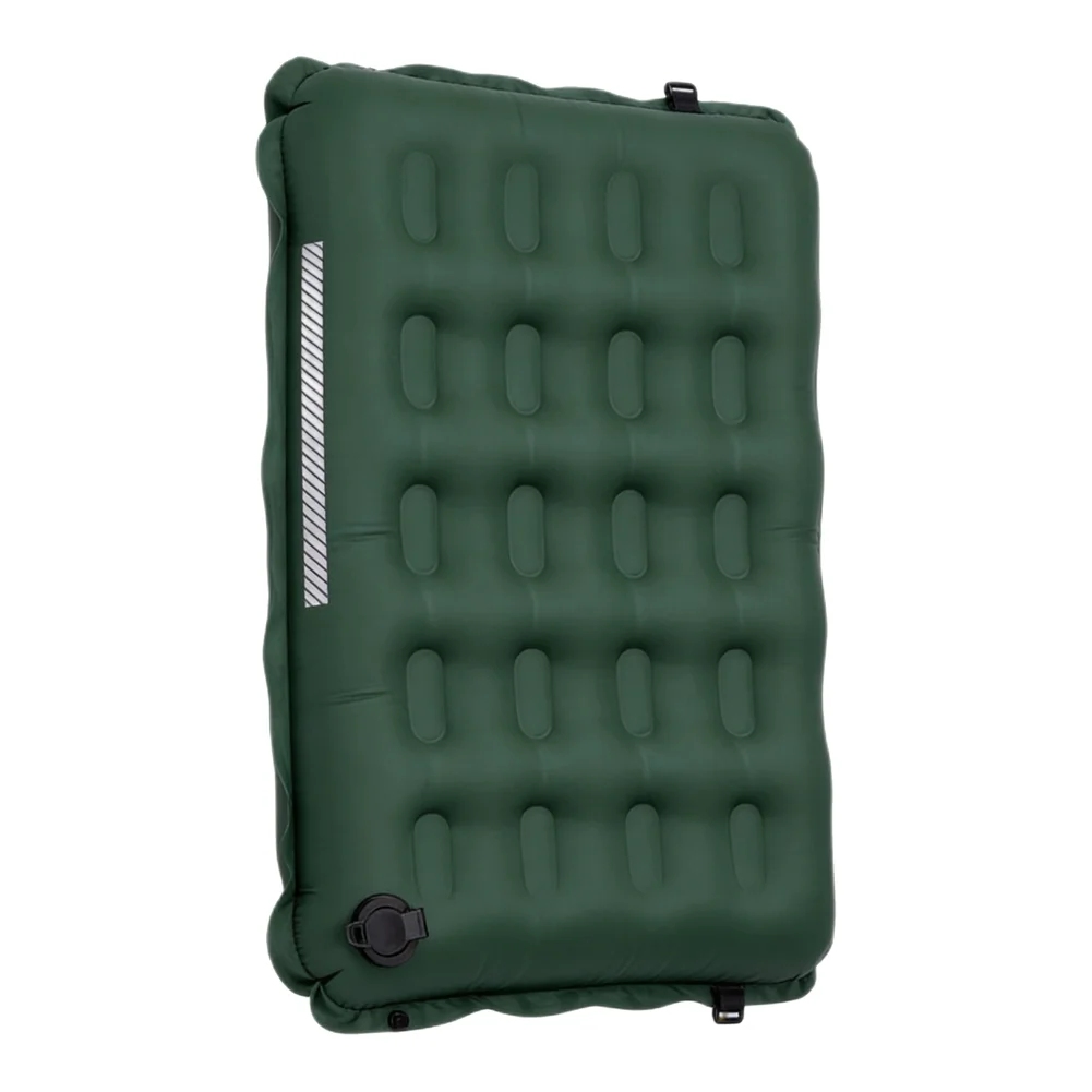 7cm Thick Inflatable Seat Pad 42x34x7cm Ultralight Portable Camping Mat for Outdoor Use with Reflective Safety Strip