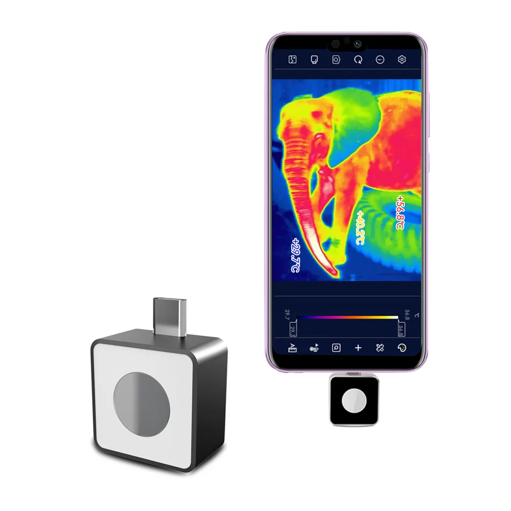 

NF-586 Type-C Interface High Resolution Mini Mobile Phone Thermal Imager Supports Taking Photos/video and Playback