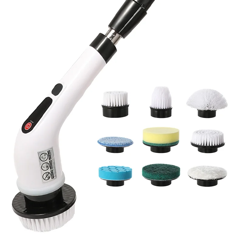 휴대용 전동 스핀 스크러버 주방 자동 브러쉬 충전식 핸드헬드 전동 청소 브러쉬