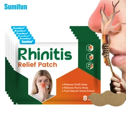 8/40/80Pc Sumifun Rhinitis Patch Treat Sinusitis Anti Snoring Nasal Congestion Sticker Easy Breathing Good Sleep Medical Plaster