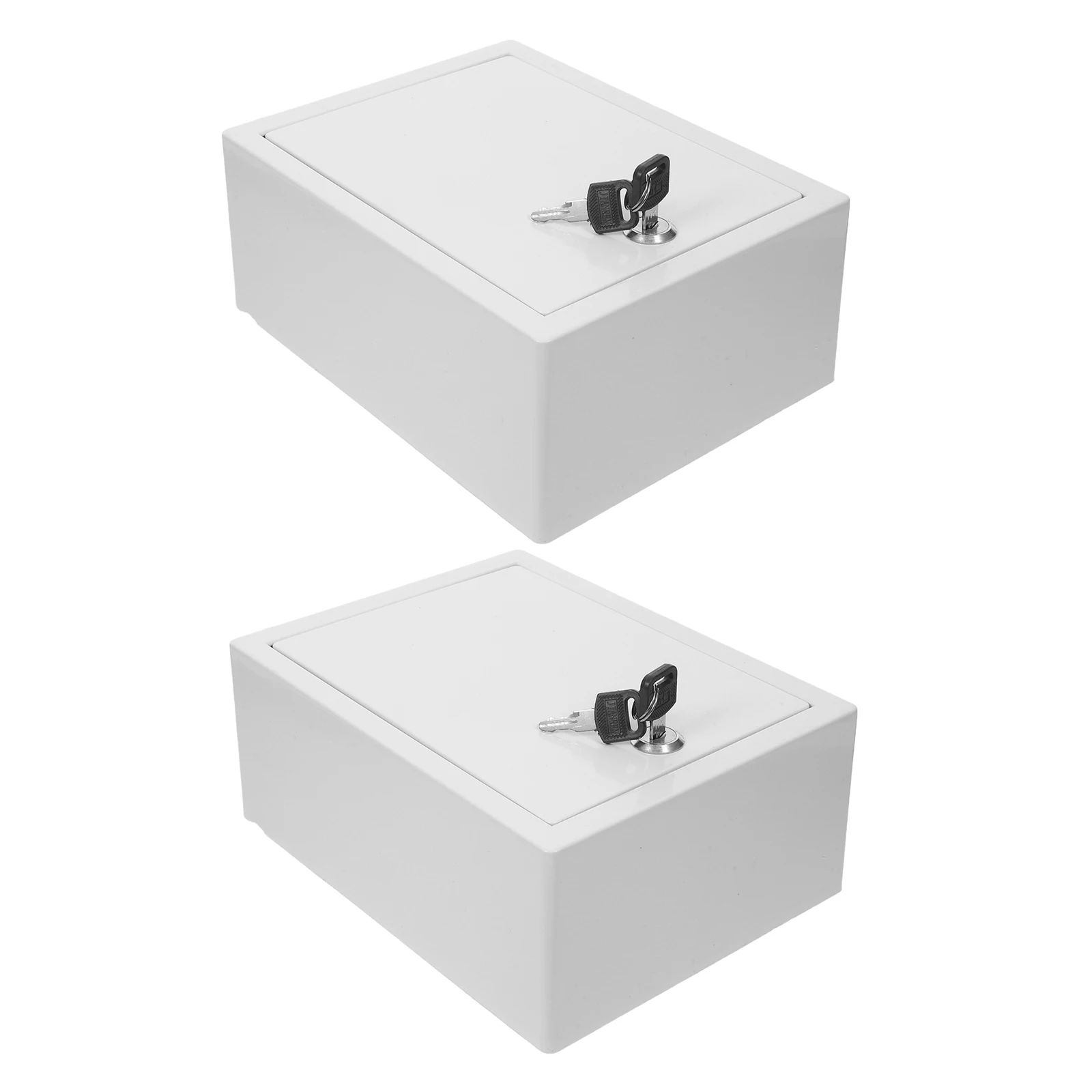 2 قطعة صندوق حليب يُعلق على الحائط الشرفة صندوق بريد بلاستيكي خارجي مع قفل مفتاح قفل سرقة حامل حاوية الحليب صندوق رسائل مقاوم للماء